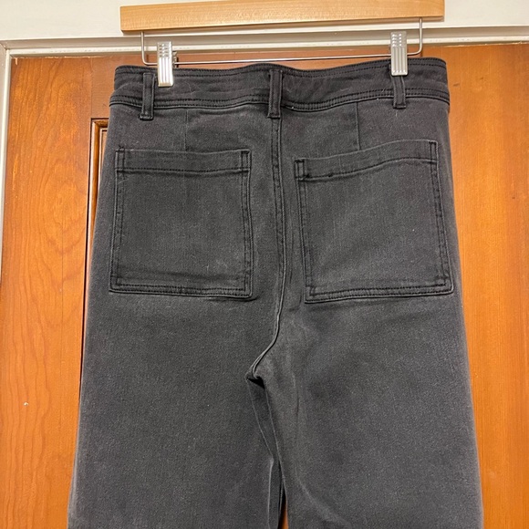 Black Straight Wide Leg Pants - Picture 5 of 6